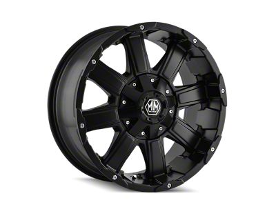 Mayhem Wheels Chaos Matte Black Wheel; 18x9; 18mm Offset (20-24 Jeep Gladiator JT)