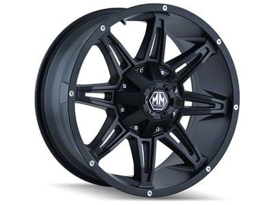 Mayhem Wheels Rampage Matte Black Wheel; 17x9; 18mm Offset (99-04 Jeep Grand Cherokee WJ)