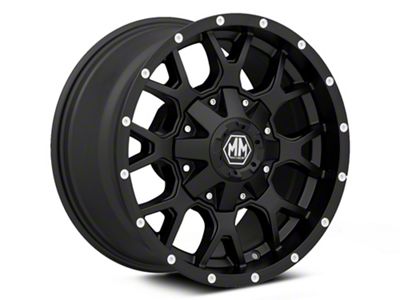 Mayhem Wheels Warrior Matte Black Wheel; 17x9; -12mm Offset (99-04 Jeep Grand Cherokee WJ)