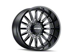 Mayhem Wheels Utopia Gloss Black Milled Wheel; 22x12; -44mm Offset (11-21 Jeep Grand Cherokee WK2)