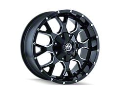 Mayhem Wheels Warrior Gloss Black Milled Wheel; 17x7.5; 30mm Offset (15-23 Jeep Renegade BU)