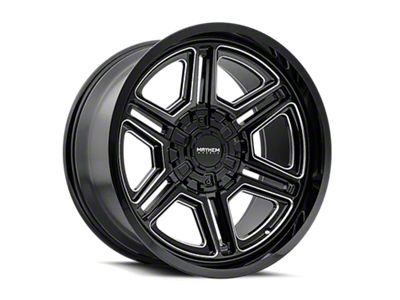 Mayhem Wheels Hermosa Gloss Black Milled Wheel; 20x9 (18-24 Jeep Wrangler JL)