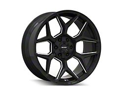 Mayhem Wheels Vanquish Gloss Black Milled Wheel; 20x9 (07-18 Jeep Wrangler JK)