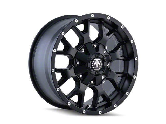 Mayhem Wheels Warrior Matte Black Wheel; 18x9 (18-24 Jeep Wrangler JL)