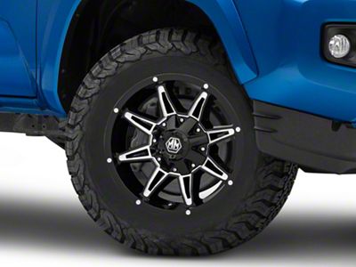 Mayhem Wheels Rampage Black Milled 6-Lug Wheel; 17x9; -12mm Offset (16-23 Tacoma)