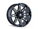 Mayhem Wheels Rampage Black Milled 6-Lug Wheel; 18x9; 18mm Offset (16-24 Titan XD)