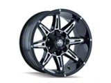 Mayhem Wheels Rampage Black Milled 6-Lug Wheel; 20x9; 18mm Offset (16-24 Titan XD)