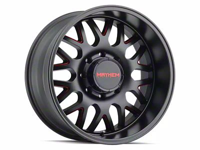 Mayhem Wheels Tripwire Gloss Black with Prism Red 6-Lug Wheel; 20x10; -19mm Offset (16-24 Titan XD)