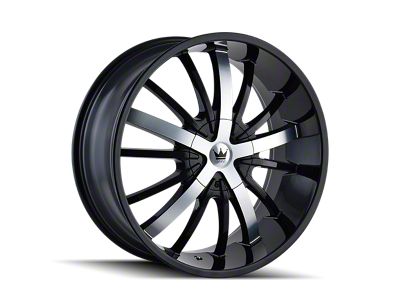 Mazzi Essence Gloss Black Machined 6-Lug Wheel; 24x9.5; 30mm Offset (04-15 Titan)