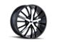 Mazzi Essence Gloss Black Machined 6-Lug Wheel; 24x9.5; 30mm Offset (04-15 Titan)