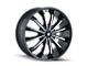 Mazzi Fusion Gloss Black Machined 6-Lug Wheel; 22x9.5; 30mm Offset (04-15 Titan)