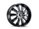 Mazzi Rolla Gloss Black Milled 6-Lug Wheel; 24x9.5; 30mm Offset (04-15 Titan)