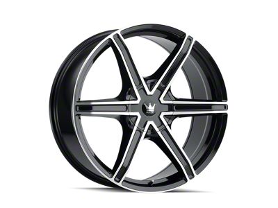 Mazzi Stilts Gloss Black Machined 6-Lug Wheel; 18x8; 20mm Offset (04-15 Titan)