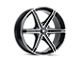 Mazzi Stilts Gloss Black Machined 6-Lug Wheel; 18x8; 20mm Offset (04-15 Titan)