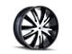 Mazzi Edge Gloss Black Machined 5-Lug Wheel; 18x7.5; 40mm Offset (05-15 Tacoma)