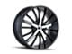 Mazzi Essence Gloss Black Machined 5-Lug Wheel; 22x9.5; 35mm Offset (05-15 Tacoma)