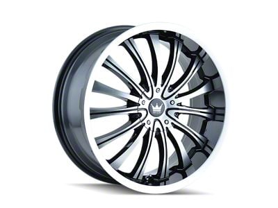 Mazzi Hype Gloss Black Machined 5-Lug Wheel; 20x8.5; 40mm Offset (05-15 Tacoma)