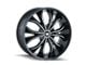 Mazzi Hustler Gloss Black Machined 6-Lug Wheel; 22x9.5; 30mm Offset (22-24 Bronco Raptor)