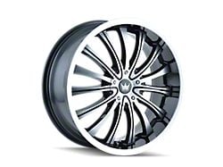 Mazzi Hype Gloss Black Machined 6-Lug Wheel; 20x9; 30mm Offset (22-24 Bronco Raptor)