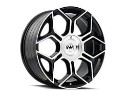 Mazzi Libra Gloss Black Machined 5-Lug Wheel; 20x8.5; 35mm Offset (21-24 Bronco Sport)