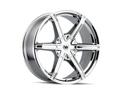 Mazzi Stilts Chrome 6-Lug Wheel; 22x9.5; 30mm Offset (22-24 Bronco Raptor)