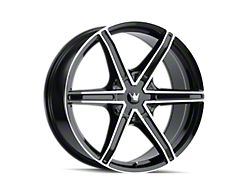 Mazzi Stilts Gloss Black Machined 6-Lug Wheel; 22x9.5; 30mm Offset (22-24 Bronco Raptor)