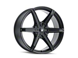 Mazzi Stilts Matte Black 6-Lug Wheel; 22x9.5; 30mm Offset (22-24 Bronco Raptor)