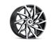 Mazzi Big Easy Matte Black Machined with Dark Wheel; 18x8; 35mm Offset (84-01 Jeep Cherokee XJ)