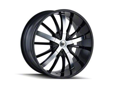 Mazzi Essence Gloss Black Machined Wheel; 20x8.5; 35mm Offset (84-01 Jeep Cherokee XJ)