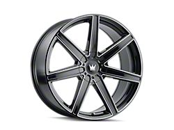 Mazzi Laguna Gloss Black Milled Wheel; 20x8.5; 35mm Offset (84-01 Jeep Cherokee XJ)