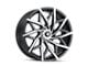 Mazzi Big Easy Matte Black Machined with Dark Wheel; 22x9.5; 18mm Offset (20-24 Jeep Gladiator JT)