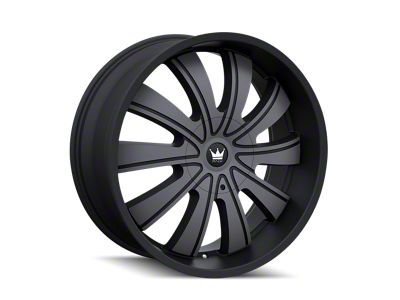 Mazzi Rolla Matte Black Machined with Dark Wheel; 24x9.5; 18mm Offset (20-24 Jeep Gladiator JT)