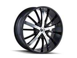 Mazzi Essence Gloss Black Machined Wheel; 20x8.5; 35mm Offset (15-23 Jeep Renegade BU)