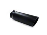 MBRP Angled Cut Rolled End Exhaust Tip; 6-Inch; Black (Fits 5-Inch Tailpipe)