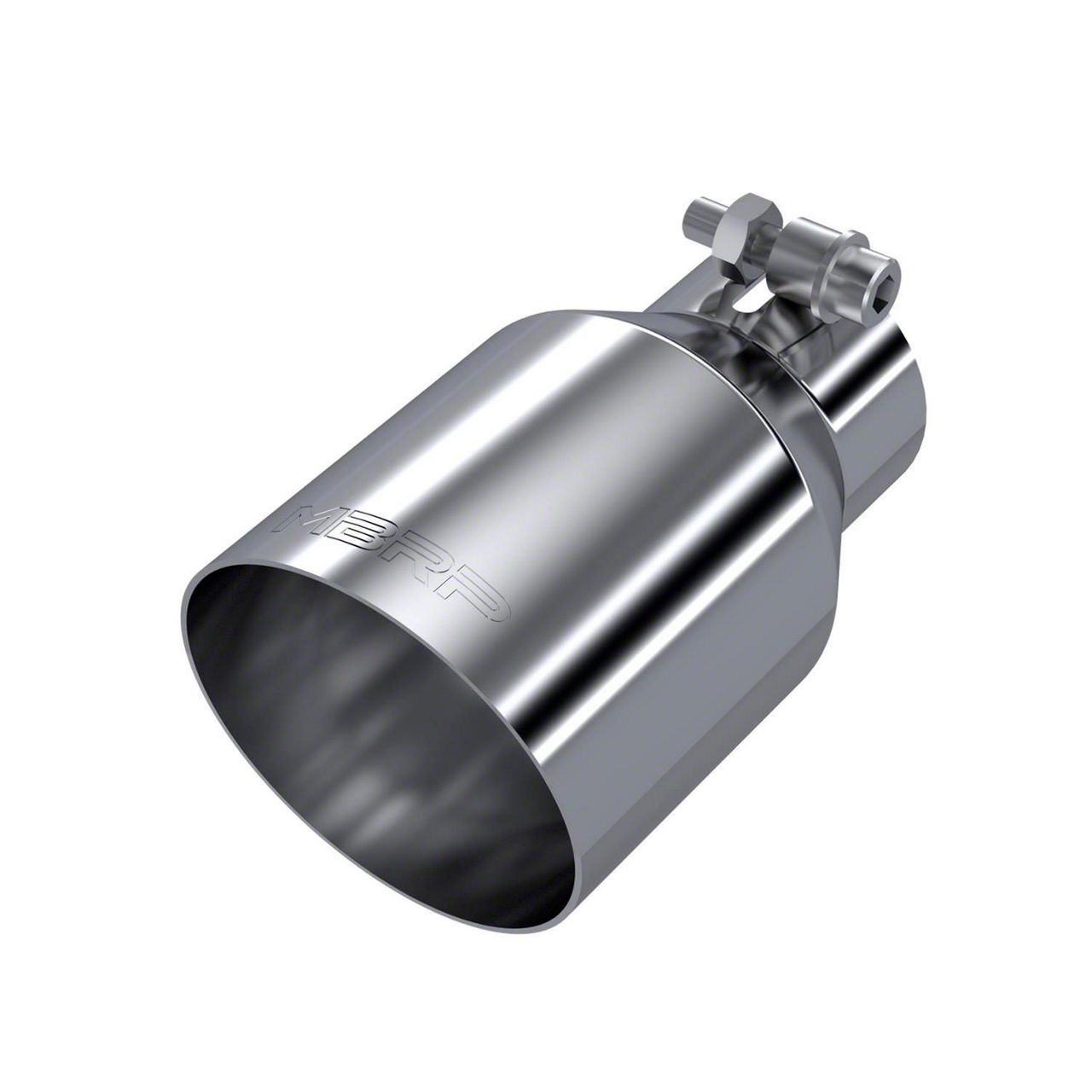 MBRP Tacoma 4-Inch Dual Wall Angled Exhaust Tip; Polished T5176 (Fits 2 ...