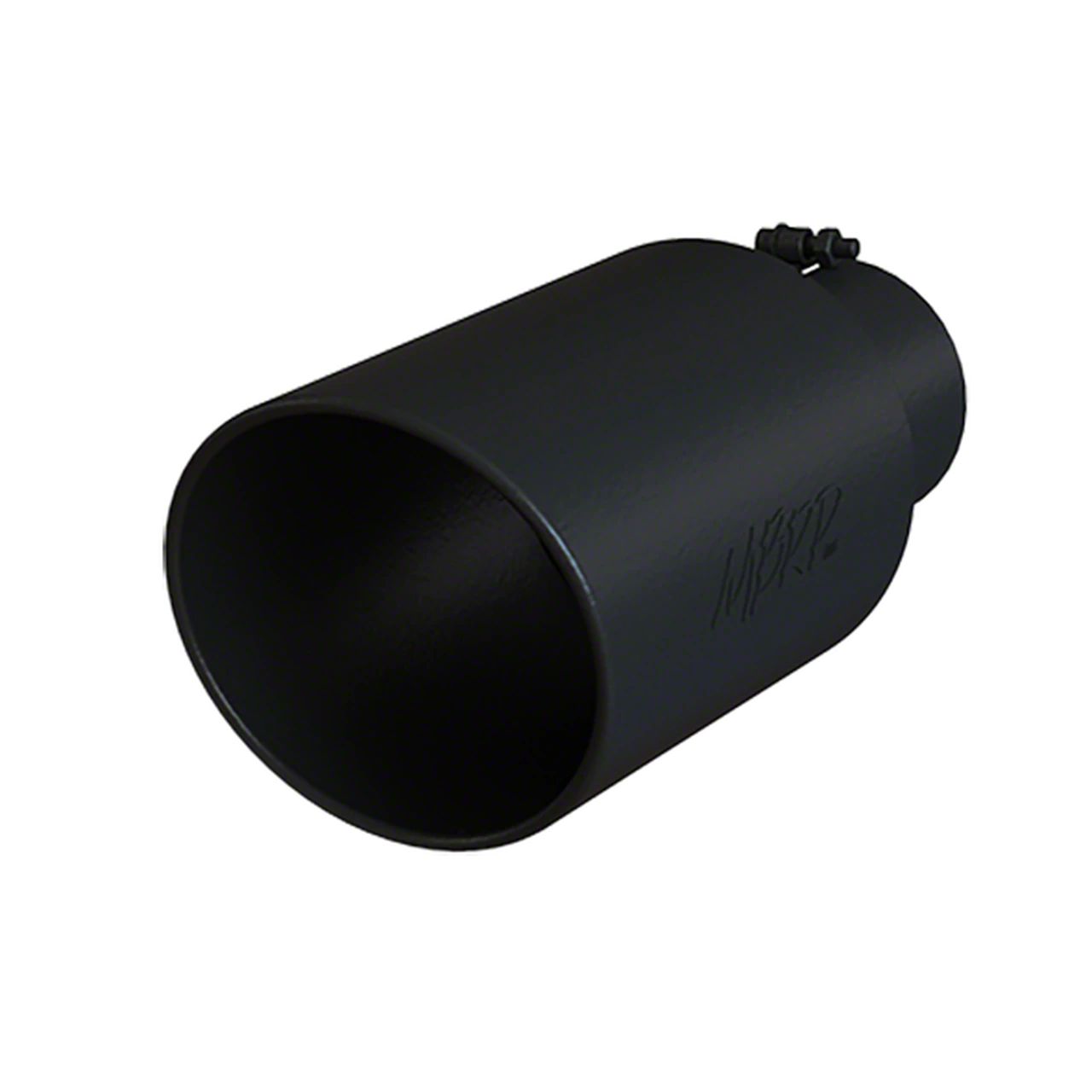 MBRP Tundra 8 Inch Black Angled Rolled End Exhaust Tip 5 Inch Connection T5129BLK Fits 5 Inch