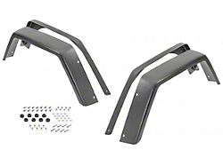 MCE Fenders Gen II 6-Inch Width Flat Fender Flares; Rear; OE-Style Textured Black (97-06 Jeep Wrangler TJ)