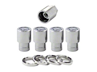 McGard Chrome Regular Shank Wheel Lock Set; M12x1.5; Set of 4 (03-24 4Runner)