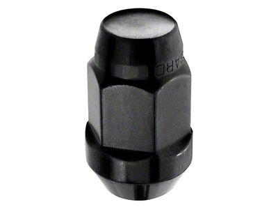 McGard Black Bulge Cone Seat Style Lug Nut Kit; 1/2-20; Set of 4 (76-18 Jeep CJ7, Wrangler YJ, TJ & JK)