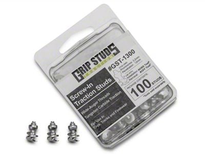 Medium High Peformance Carbide Grip Studs; Pack of 100