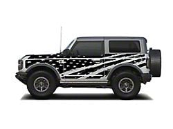 MEK Magnet Removable Body Armor; America in Black (21-24 Bronco 2-Door)