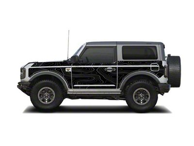 Mek Magnet Magnetic Body Armor; Black Badlands Topo (21-24 Bronco 2-Door)