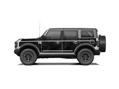 Mek Magnet Magnetic Body Armor; Black Badlands Topo (21-24 Bronco 4-Door)