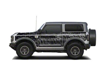 Mek Magnet Magnetic Body Armor; Black Flag (21-24 Bronco 2-Door)