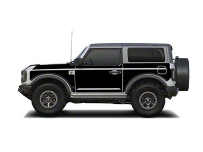 Mek Magnet Magnetic Body Armor; Matte Black (21-24 Bronco 2-Door)