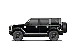 MEK Magnet Removable Body Armor; Matte Black (21-25 Bronco 4-Door)