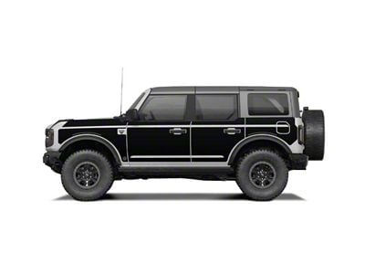 MEK Magnet Removable Body Armor; Matte Black (21-25 Bronco 4-Door)