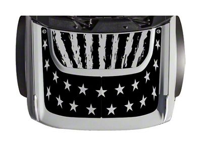 Mek Magnet Magnetic Hood Armor; America in Black (21-24 Bronco, Excluding Raptor)