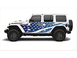 Mek Magnet Magnetic Body Armor; America in Blue (18-24 Jeep Wrangler JL 4-Door)