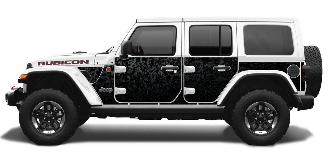 MEK Magnet Jeep Wrangler Removable Body Armor; Ghost Camo Black 5415 ...